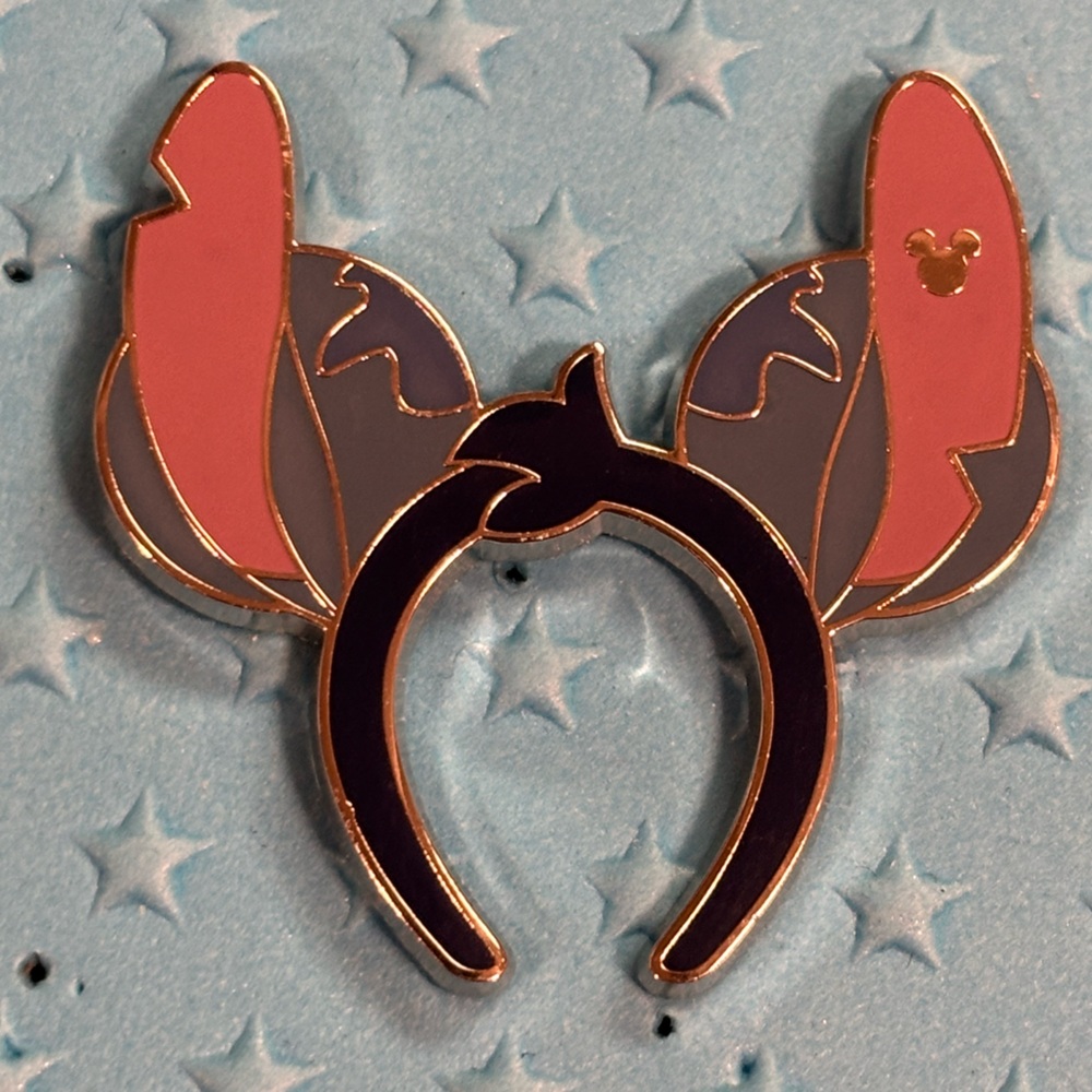 2025 WDW Hidden Disney Pin Stitch Ear Headband Ear Hat Hidden Mickey Pin